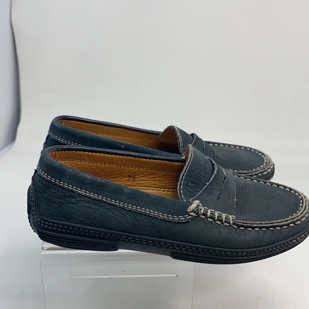 Tod’s Sz 28 Kids Suede Slip On Moccasins Loafers